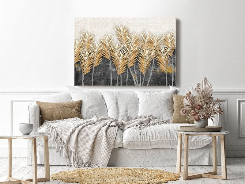 Canvas Wall Art, Abstract Portrait of beautiful tree feathers cm