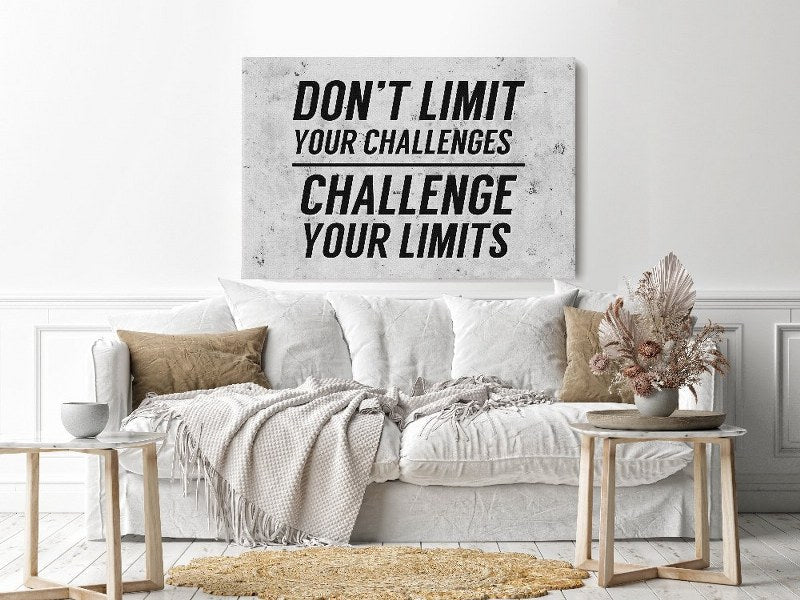 Canvas Wall Art, Abstract Portrait of Motivational Poster cm