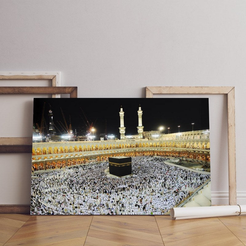 home gallery makkah kaaba hajj muslims Printed Canvas wall art cm