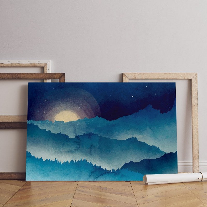 Home Gallery watercolor winter solstice Printed canvas wall art cm