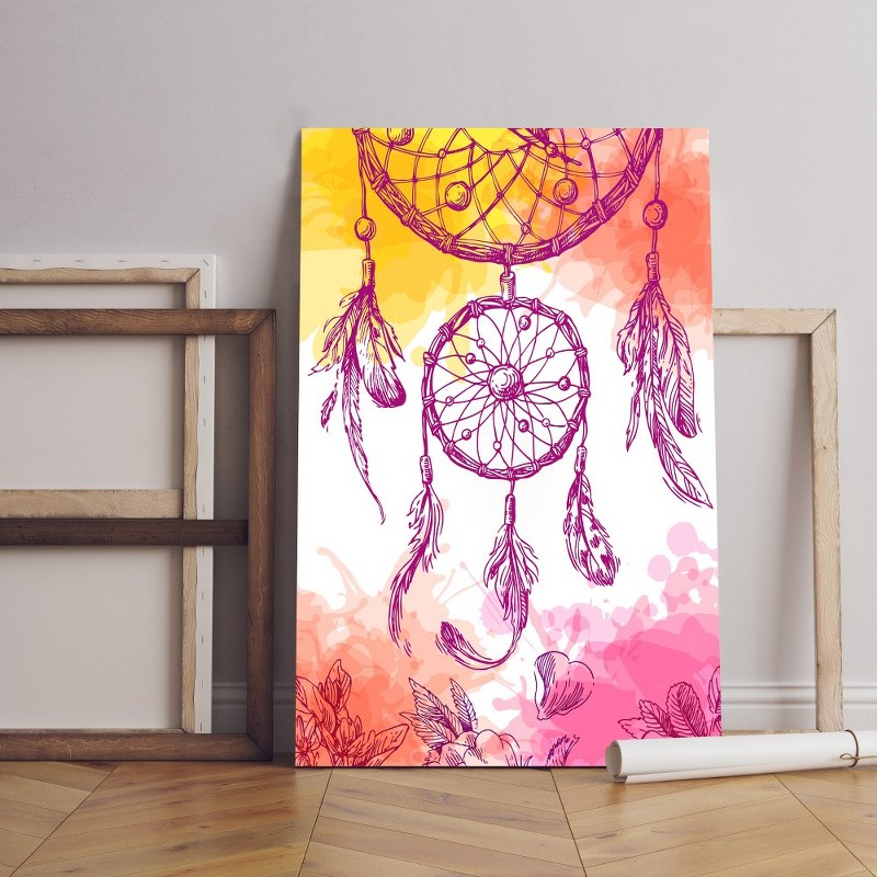 Home Gallery illustration dreamcatcher Printed canvas wall art cm
