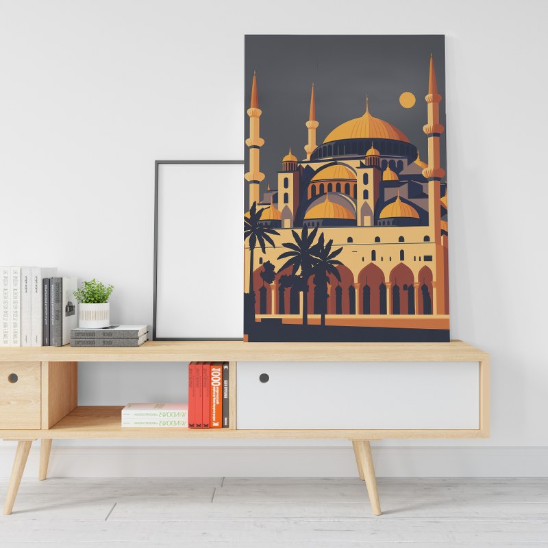Mosque hagia sophia in turkey Printed canvas wall art