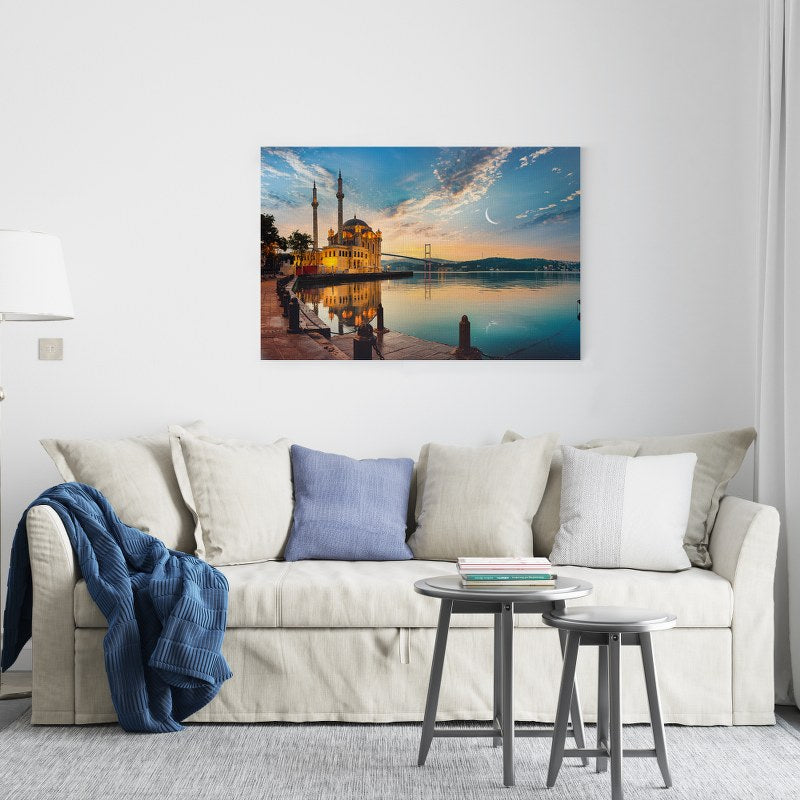 Ortakoy mosque bosphorus bridge in turkey