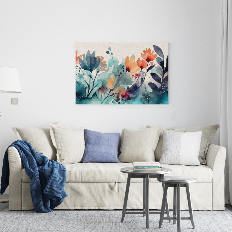 Holland Spring Mix flowers Printed canvas wall art cm