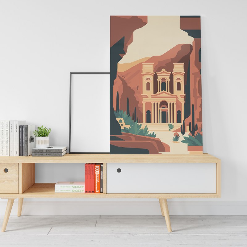 View the petra jordan Printed canvas wall art cm