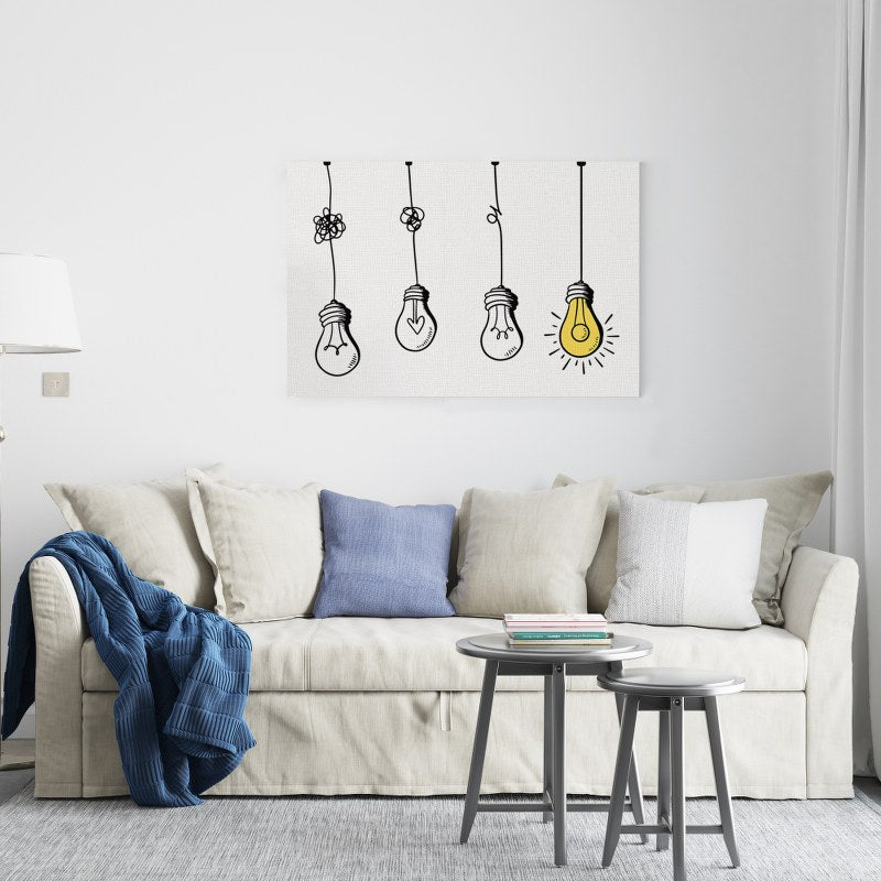 Confusion clarity or path vector idea concept Printed canvas wall art cm