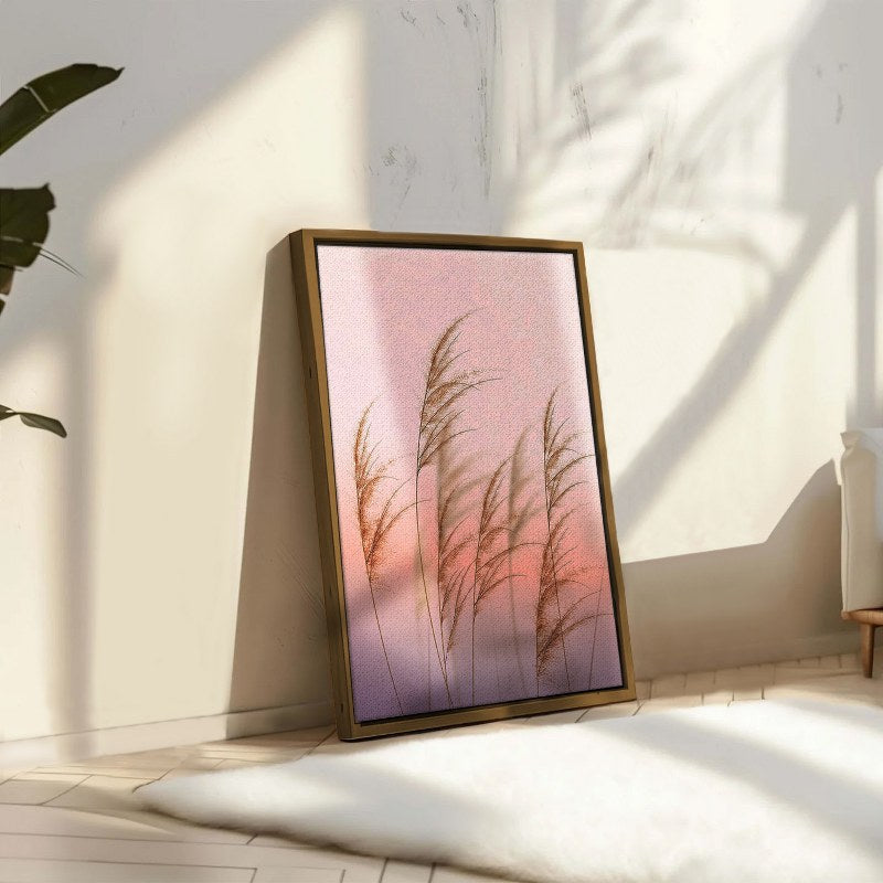 Beautiful grasses poster framed wall art