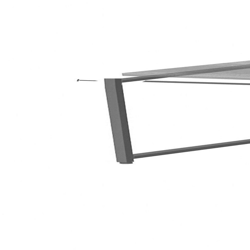 Office Desk Modern Style Black with Shelves 120 cm