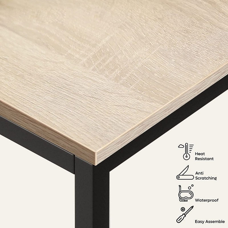 Office Desk with Shelves 120 cm Reversible Corner