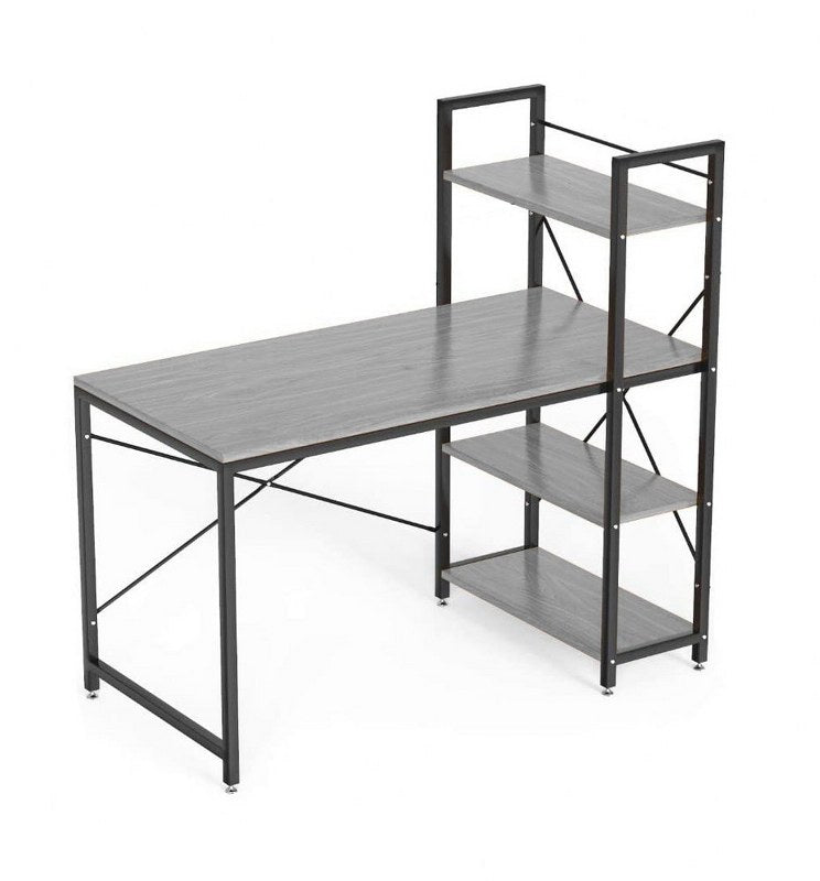 Computer Desk 120 cm with 4 Storage Shelves