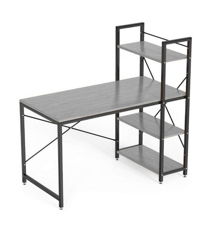 Computer Desk 120 cm with 4 Storage Shelves