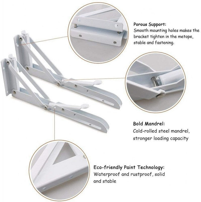 Wall Mounted Floding Desk white Mechanism