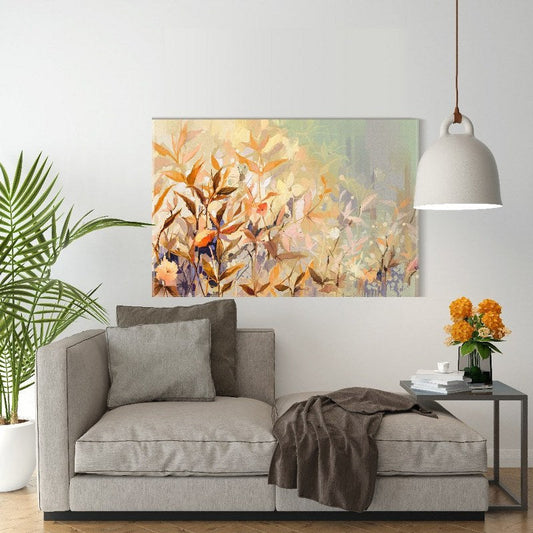 Canvas Wall Art, Abstract Portrait of colorful flower  cm