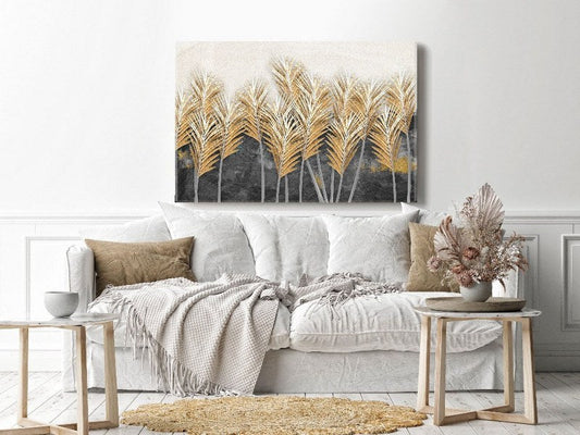 Canvas Wall Art, Abstract Portrait of beautiful tree feathers  cm