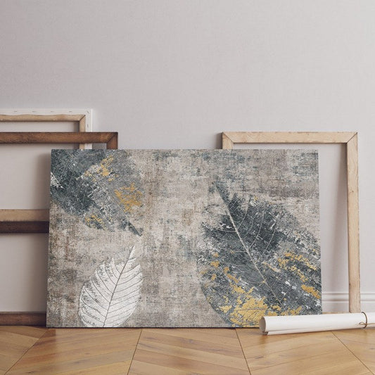 home gallery age leaves watercolor vintage Printed Canvas wall art   cm