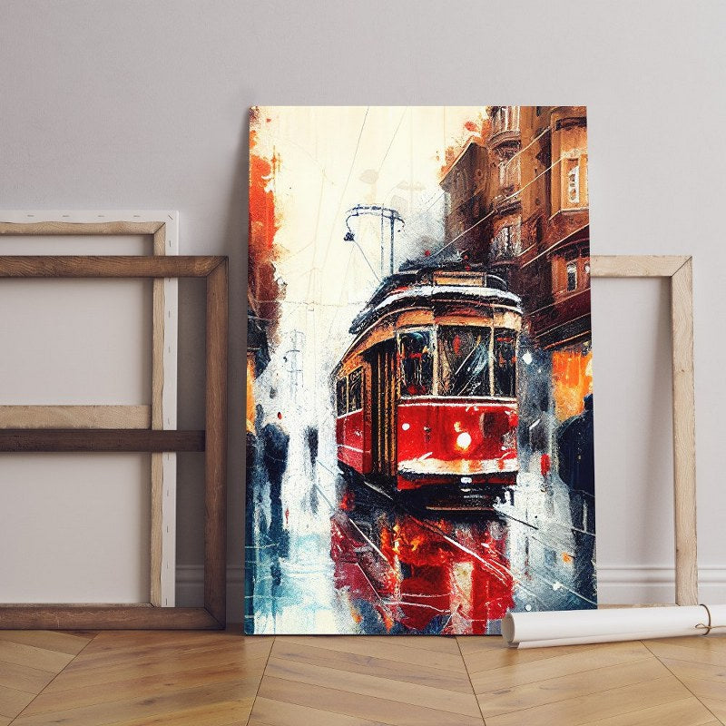 Home Gallery abstract art street hyperdetailed Printed canvas wall art   cm