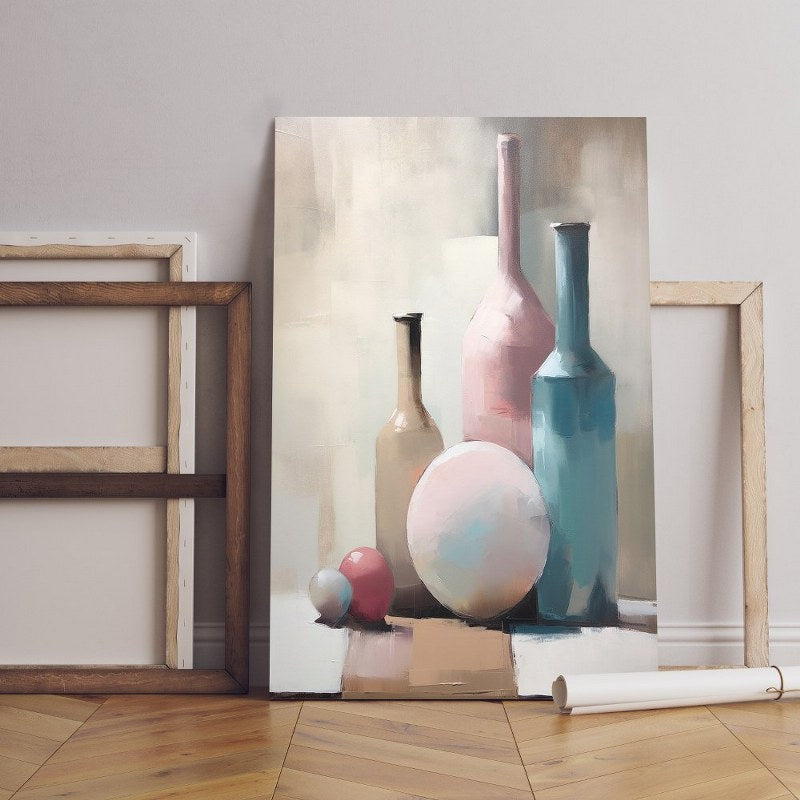 Home Gallery painting various bottles ball table Printed canvas wall art   cm