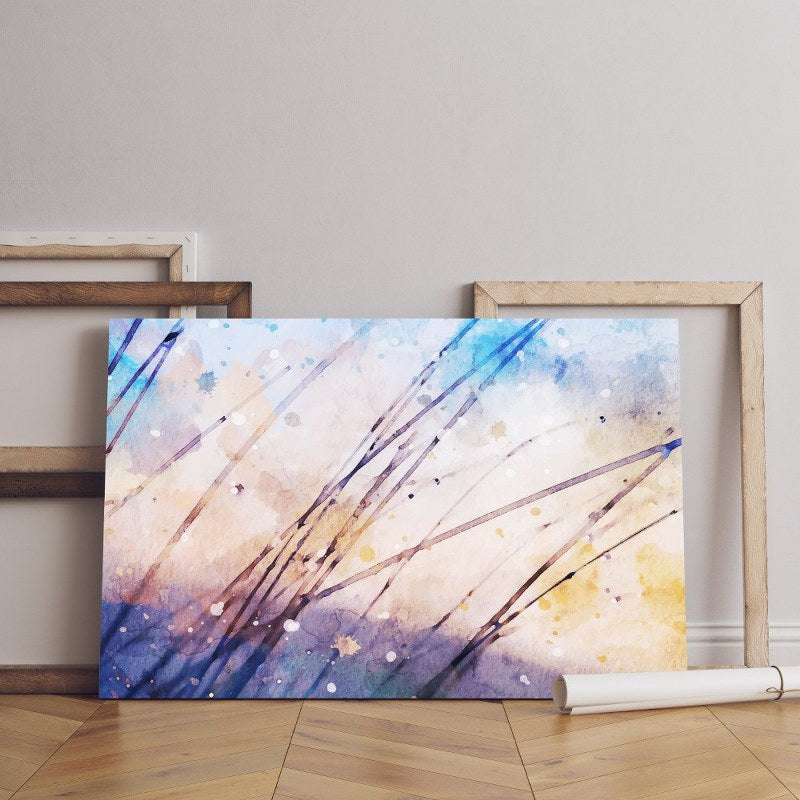 Home Gallery stylish landscape watercolor Printed canvas wall art   cm