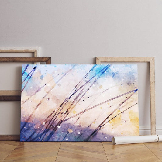 Home Gallery stylish landscape watercolor Printed canvas wall art   cm