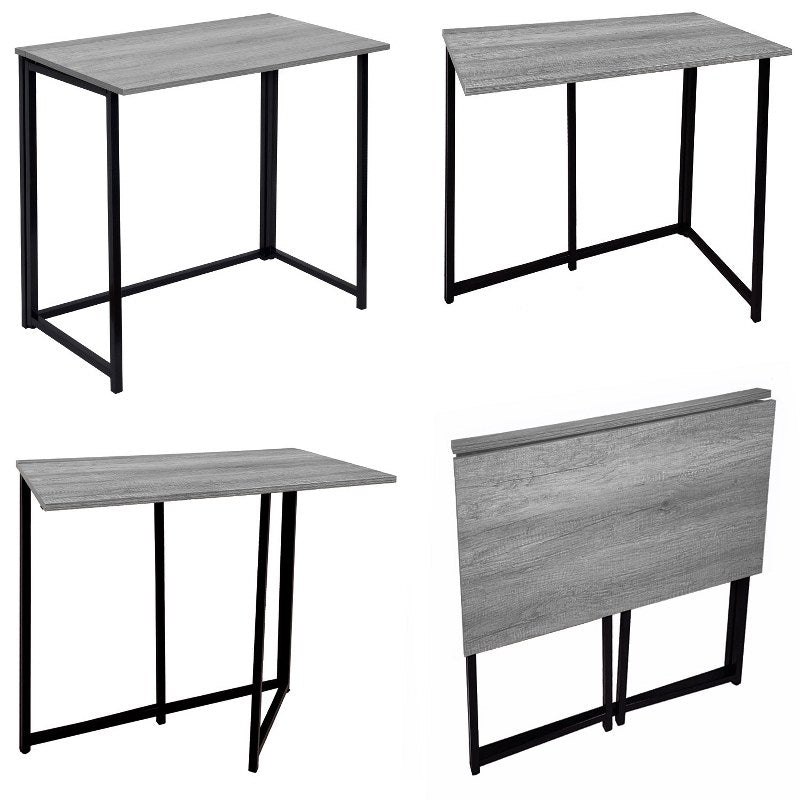 Foldable Desk In Black Powder Coating