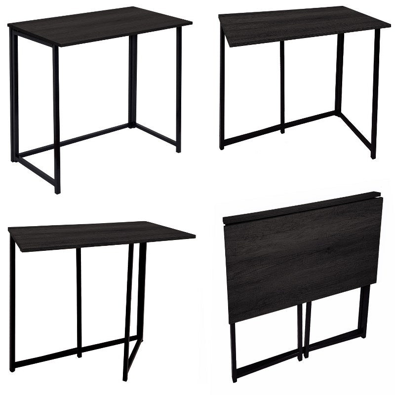 Foldable Desk In Black Powder Coating