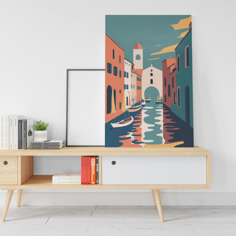 The city of Venice, Italy Printed canvas wall art   cm