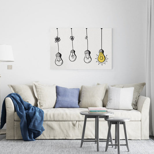 Confusion clarity or path vector idea concept Printed canvas wall art   cm