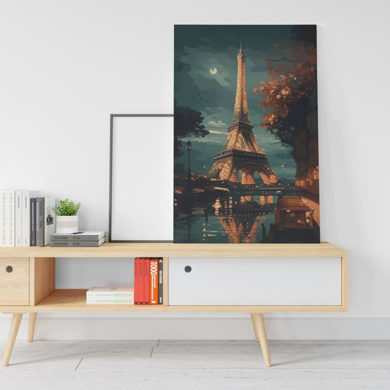 The Eiffel Tower in Paris, France printed canvas wall art