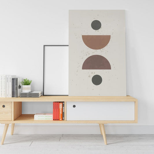 Neutral Wall Art Geometric Shapes Printed Canvas wall art