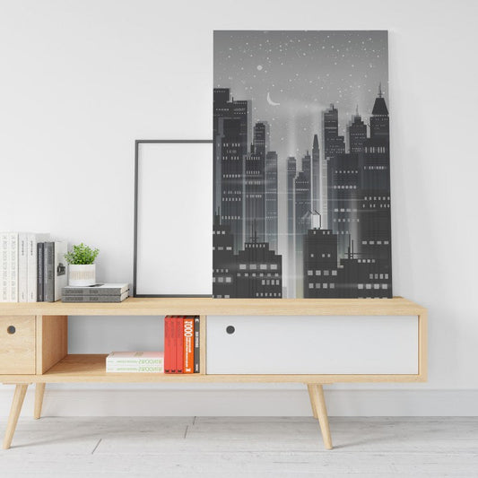 Black and White Empire State New York Skyline