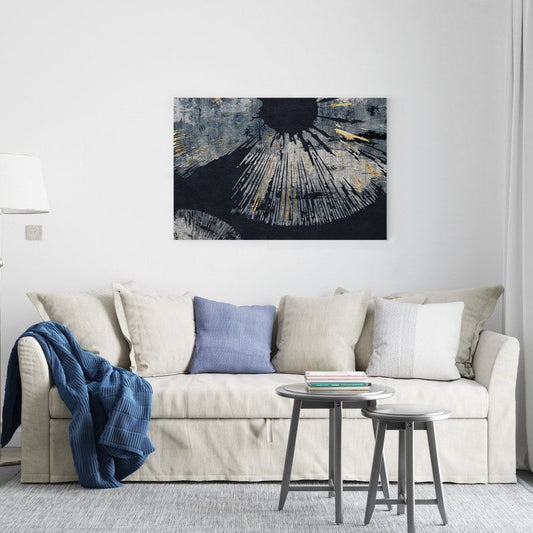 Abstract art gold watercolour-Printed canvas wall art