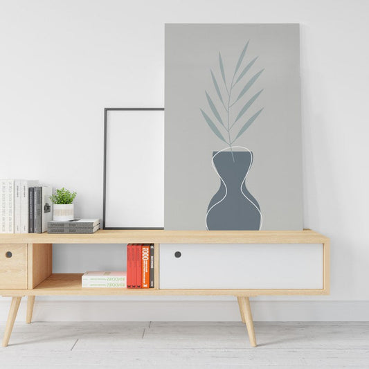 Bohemian flower vase Printed canvas wall art