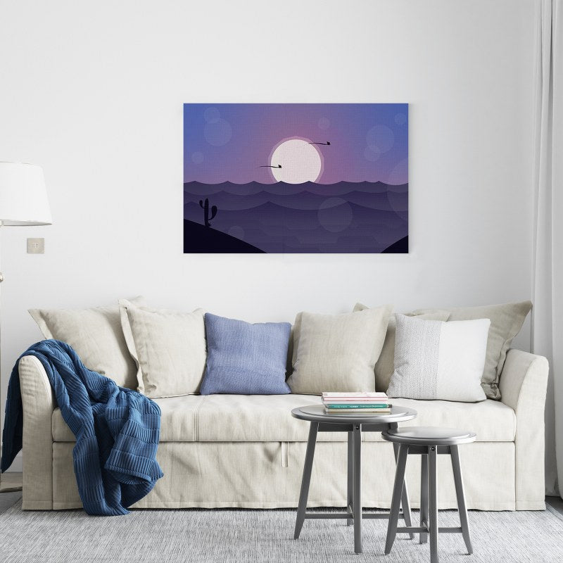 Full Moon Wall Art Printed Canvas wall art