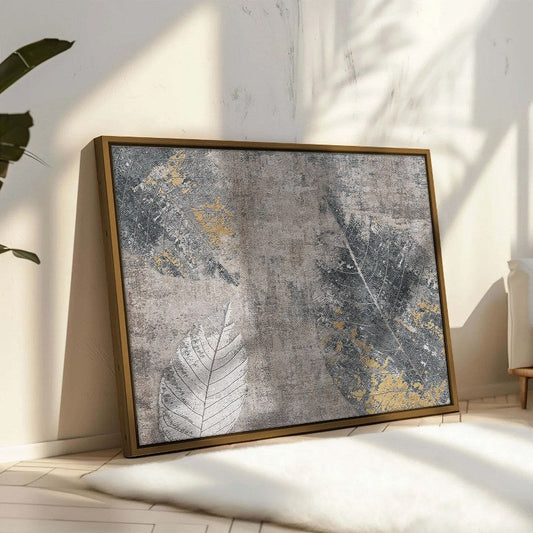 Age leaves watercolor vintage Printed Framed Wall Art